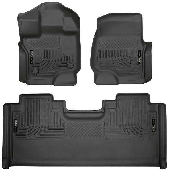 Husky Liners - 2015 - 2022 Ford Husky Liners Front & 2nd Seat Floor Liners - 94051