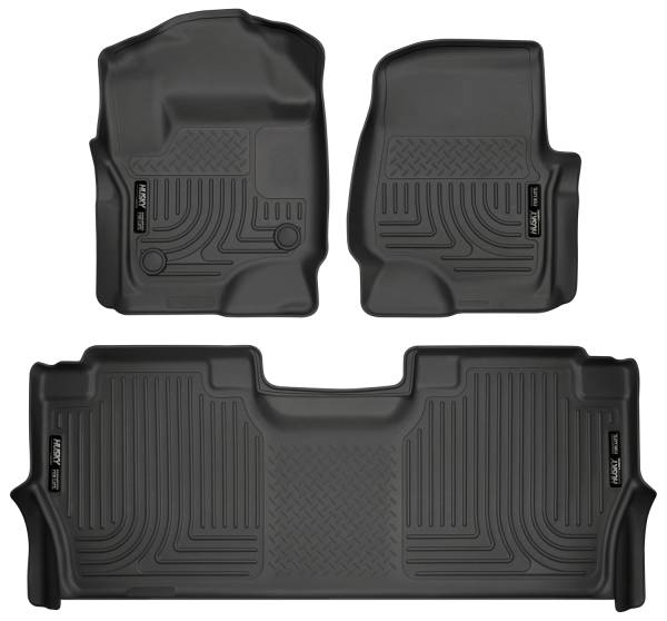 Husky Liners - 2017 - 2022 Ford Husky Liners Front & 2nd Seat Floor Liners - 94061
