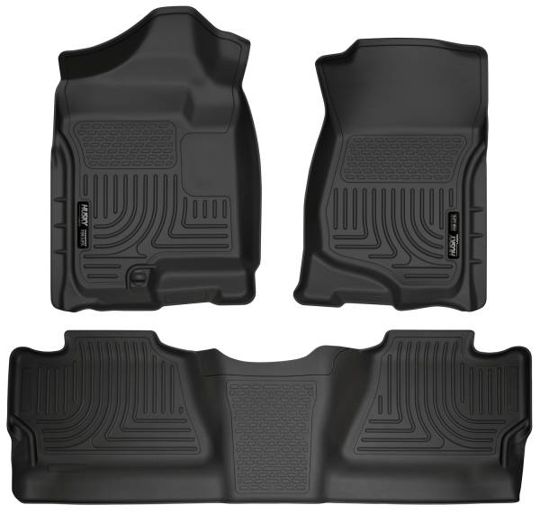 Husky Liners - 2007 - 2014 GMC, Chevrolet Husky Liners Front & 2nd Seat Floor Liners (Footwell Coverage) - 98201
