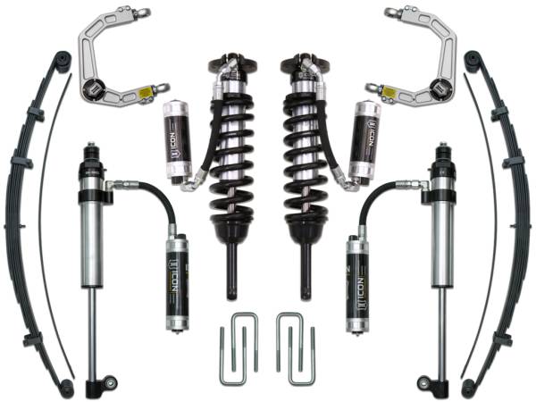 ICON Vehicle Dynamics - 2005 - 2022 Toyota ICON Vehicle Dynamics 05-15 TACOMA 0-3.5"/ 16-UP 0-2.75" STAGE 9 SUSPENSION SYSTEM W BILLET UCA - K53009