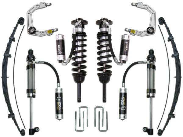 ICON Vehicle Dynamics - 2005 - 2022 Toyota ICON Vehicle Dynamics 05-15 TACOMA 0-3.5"/ 16-UP 0-2.75" STAGE 10 SUSPENSION SYSTEM W BILLET UCA - K53010
