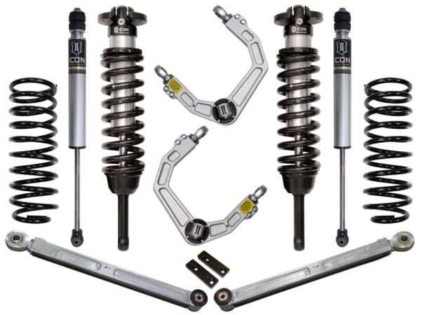ICON Vehicle Dynamics - 2010 - 2022 Toyota ICON Vehicle Dynamics 10-UP FJ/10-UP 4RUNNER 0-3.5" STAGE 3 SUSPENSION SYSTEM W BILLET UCA - K53063