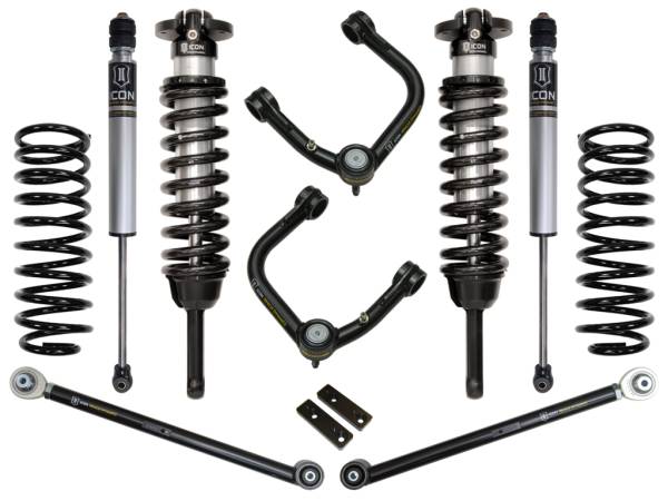 ICON Vehicle Dynamics - 2010 - 2022 Toyota ICON Vehicle Dynamics 10-UP FJ/10-UP 4RUNNER 0-3.5" STAGE 3 SUSPENSION SYSTEM W TUBULAR UCA - K53063T