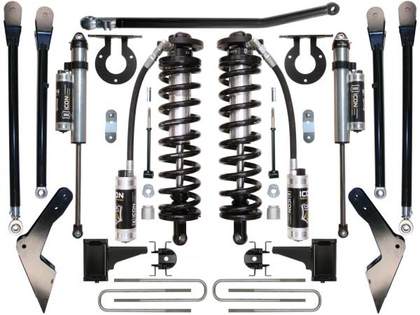 ICON Vehicle Dynamics - 2005 - 2007 Ford ICON Vehicle Dynamics 05-07 FORD F-250/F-350 4-5.5" STAGE 4 COILOVER CONVERSION SYSTEM - K63114