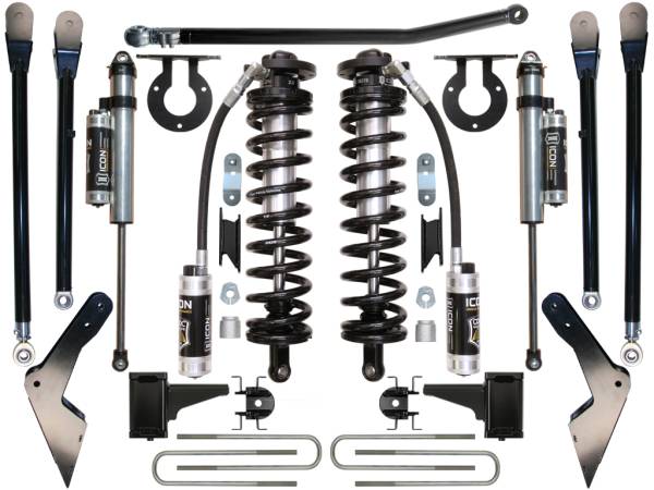 ICON Vehicle Dynamics - 2008 - 2010 Ford ICON Vehicle Dynamics 08-10 FORD F-250/F-350 4-5.5" STAGE 4 COILOVER CONVERSION SYSTEM - K63124