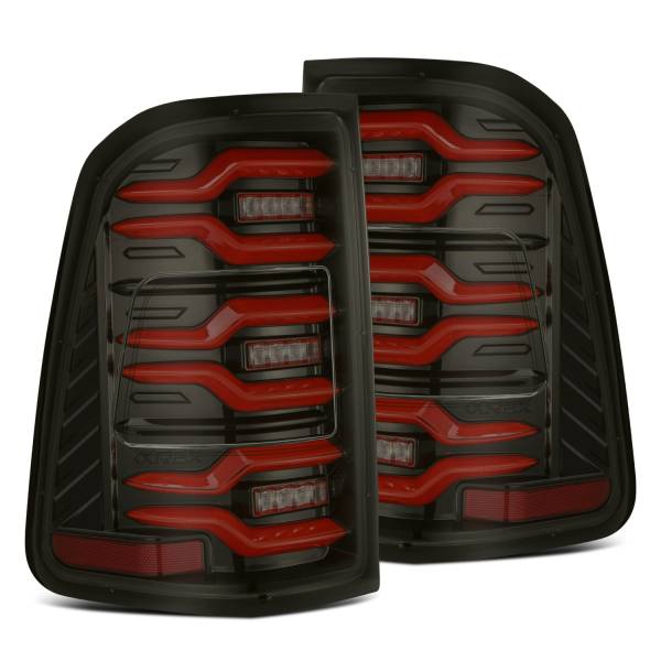 AlphaRex - 2019 - 2022 Ram AlphaRex LED Taillights Black-Red - 640050