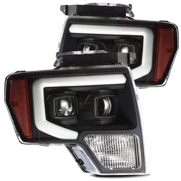 AlphaRex - 2009 - 2014 Ford AlphaRex Projector Headlights Black - 880179