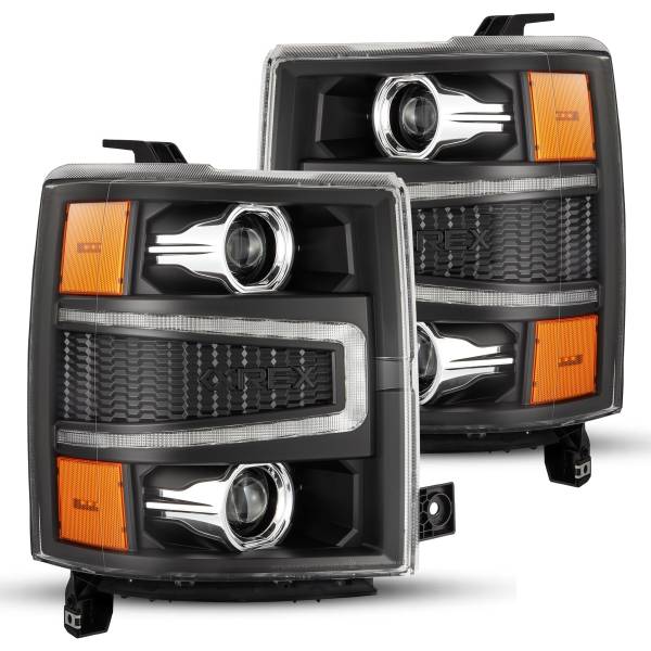 AlphaRex - 2014 - 2015 Chevrolet AlphaRex Projector Headlights Alpha-Black - 880242