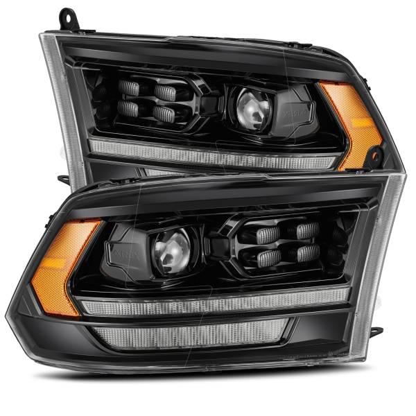 AlphaRex - 2009 - 2010 Dodge, 2011 - 2018 Ram AlphaRex LED Projector Headlights in Alpha- Black - 880520