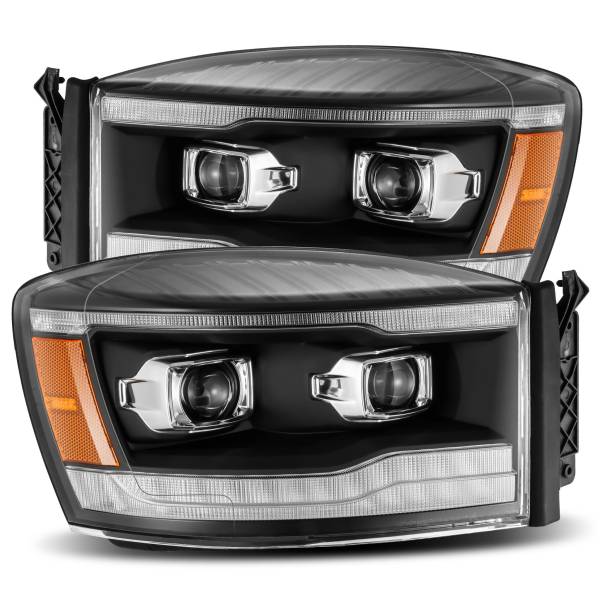 AlphaRex - 2006 - 2008 Dodge AlphaRex Projector Headlights Black - 880532