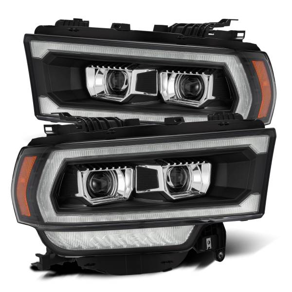 AlphaRex - 2019 - 2022 Ram AlphaRex Projector Headlights Black - 880550