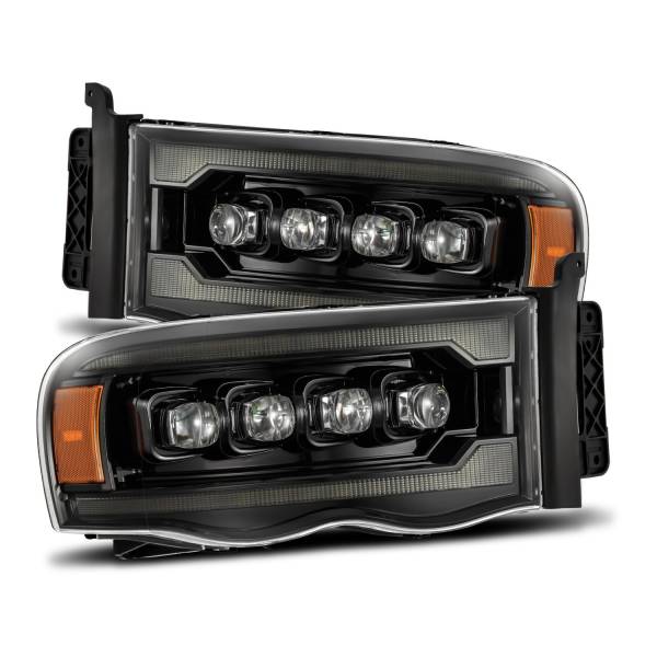 AlphaRex - 2002 - 2005 Dodge AlphaRex LED Projector Headlights in Alpha-Black - 880566