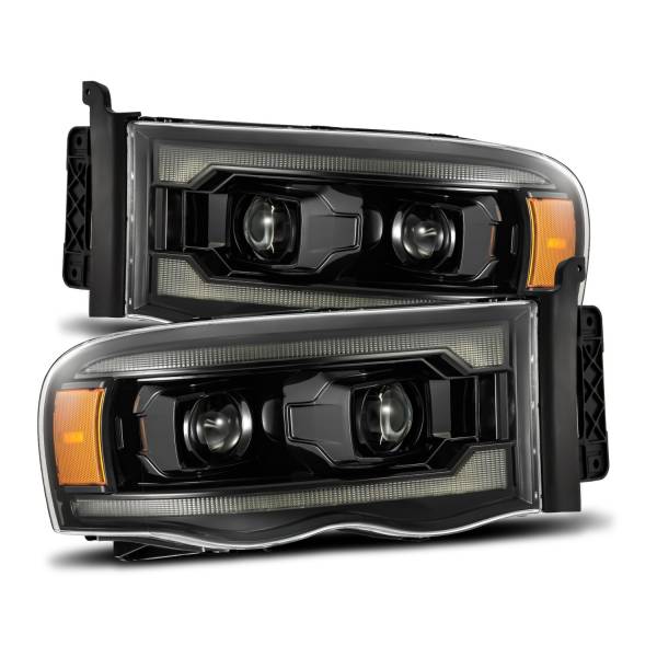 AlphaRex - 2002 - 2005 Dodge AlphaRex Projector Headlights Alpha-Black - 880569