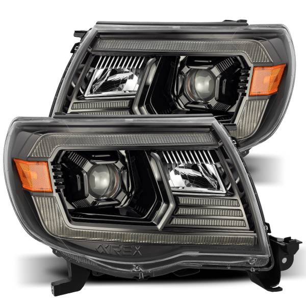 AlphaRex - 2005 - 2011 Toyota AlphaRex Projector Headlights Alpha-Black - 880739