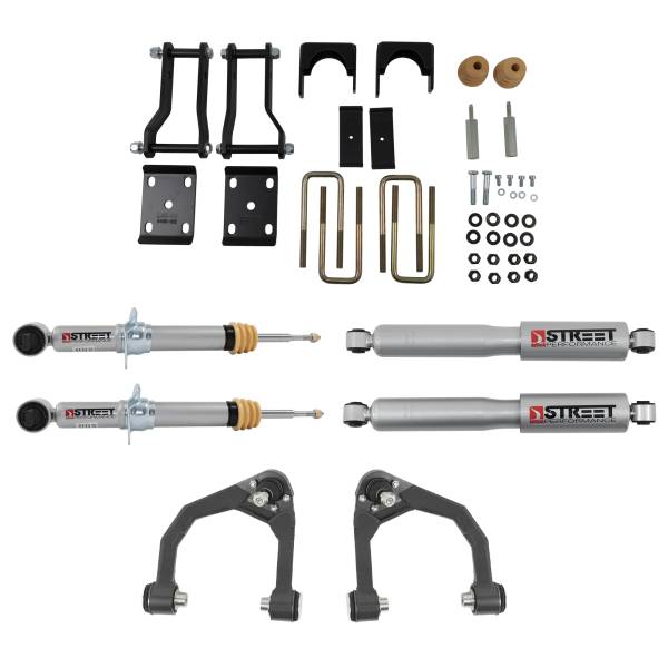 Belltech - 2019 - 2021 Ford Belltech Front And Rear Complete Kit W/ Street Performance Shocks - 1042SP