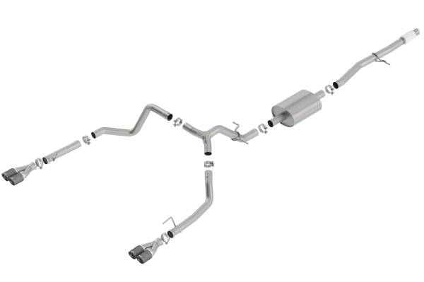 Borla - 2019 - 2022 GMC, Chevrolet Borla Cat-Back&trade; Exhaust System - S-Type - 140770CF
