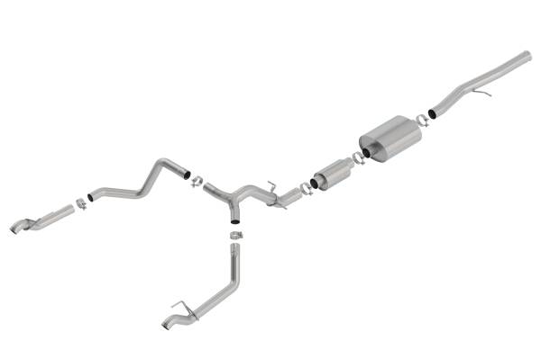 Borla - 2019 - 2022 GMC, 2019 - 2023 Chevrolet Borla Cat-Back&trade; Exhaust System - S-Type - 140773