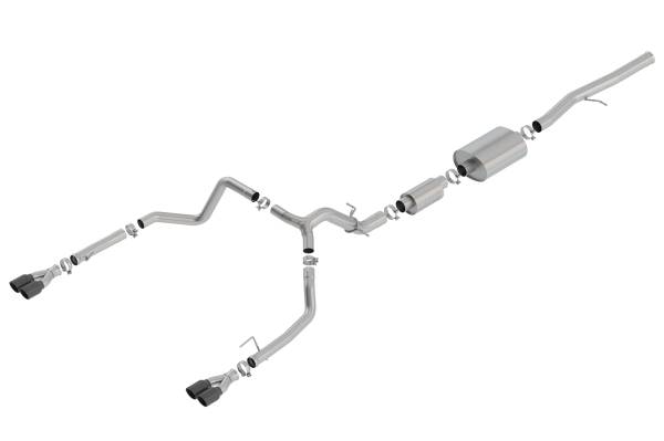Borla - 2019 - 2022 GMC, 2019 - 2023 Chevrolet Borla Cat-Back&trade; Exhaust System - S-Type - 140774BC