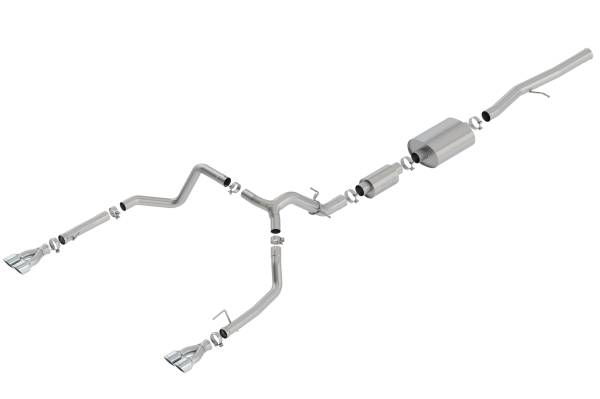 Borla - 2019 - 2022 GMC, 2019 - 2023 Chevrolet Borla Cat-Back&trade; Exhaust System - S-Type - 140783