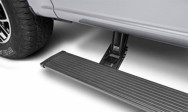 AMP Research - 2022 Ford AMP Research Black Extruded Aluminum PowerStep™ Plug-N-Play System - 76242-01A