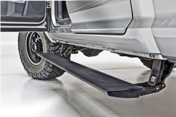 AMP Research - 2019 - 2022 Ram AMP Research Black Extruded Aluminum PowerStep™ Plug-N-Play System - 76243-01A