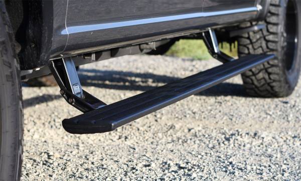 AMP Research - 2016 - 2020 Chevrolet AMP Research Black Extruded Aluminum PowerStep™ Smart Series - 86127-01A