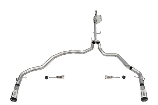 Corsa Performance - 2021 - 2022 Ford Corsa Performance 304 Stainless Steel Xtreme Cat-Back Exhaust System - 21146
