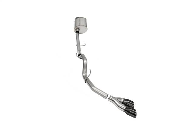 Corsa Performance - 2021 - 2022 Ford Corsa Performance 304 Stainless Steel Sport Cat-Back Exhaust System - 21154BLK