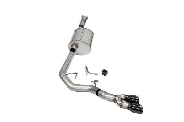 Corsa Performance - 2021 - 2022 Ford Corsa Performance 304 Stainless Steel Sport Cat-Back Exhaust System - 21165BLK