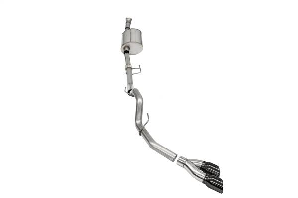 Corsa Performance - 2021 - 2022 Ford Corsa Performance 304 Stainless Steel Sport Cat-Back Exhaust System - 21166BLK