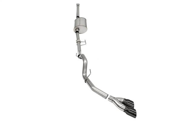Corsa Performance - 2021 - 2022 Ford Corsa Performance 304 Stainless Steel Sport Cat-Back Exhaust System - 21169BLK