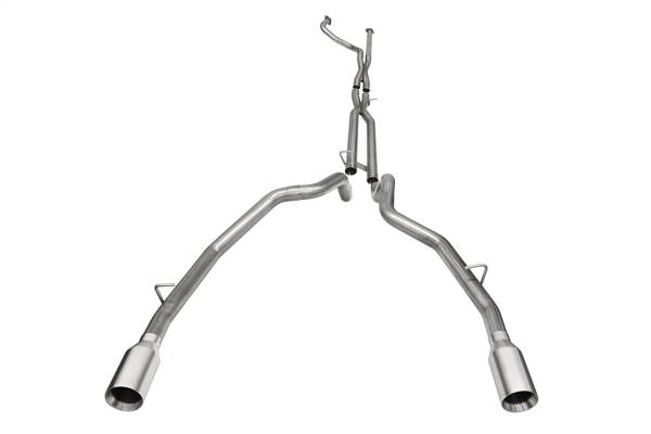 Corsa Performance - 2021 - 2022 Ram Corsa Performance 304 Stainless Steel Baja Cat-Back Exhaust System - 21190