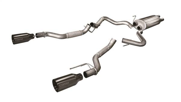 Corsa Performance - 2017 - 2020 Ford Corsa Performance Stainless Steel Cat-Back - 14397GNM