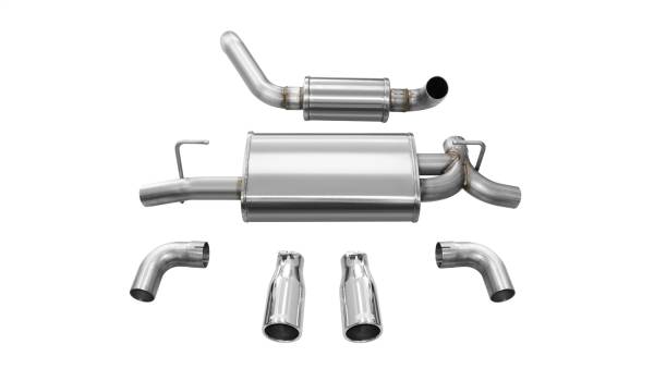 Corsa Performance - 2018 - 2022 Jeep Corsa Performance Stainless Steel Axle-Back - 21016