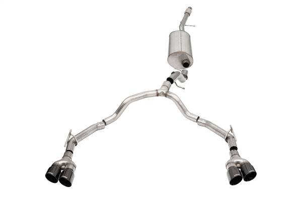 Corsa Performance - 2021 - 2022 Chevrolet Corsa Performance Stainless Steel Sport Cat-Back Exhaust System - 21128BLK