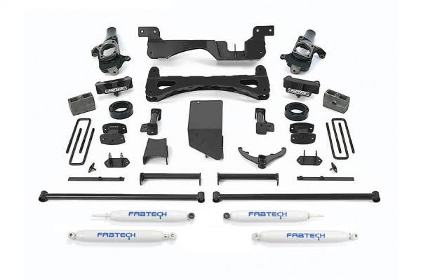 Fabtech - 2001 - 2010 GMC, Chevrolet Fabtech Performance Lift System w/Shocks - K1014