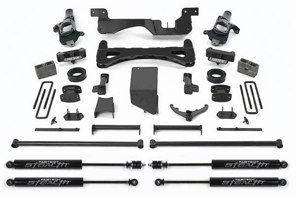 Fabtech - 2001 - 2010 GMC, Chevrolet Fabtech Performance Lift System w/Shocks - K1014M