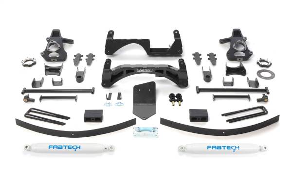 Fabtech - 2007 - 2013 GMC, Chevrolet Fabtech Basic Lift System w/Shocks - K1024