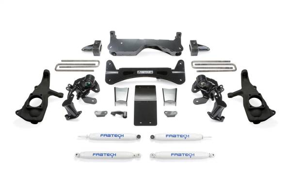 Fabtech - 2011 - 2019 GMC, 2011 - 2018 Chevrolet Fabtech Raised Torsion Suspension Lift System - K1046