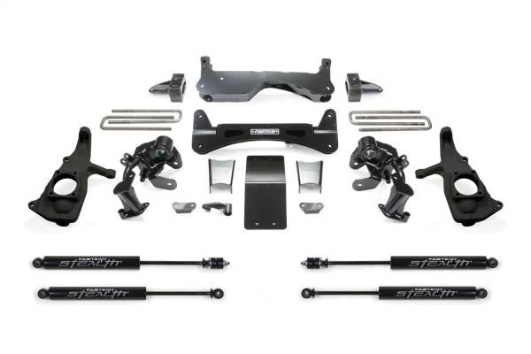 Fabtech - 2011 - 2019 GMC, Chevrolet Fabtech Raised Torsion Suspension Lift System - K1051M