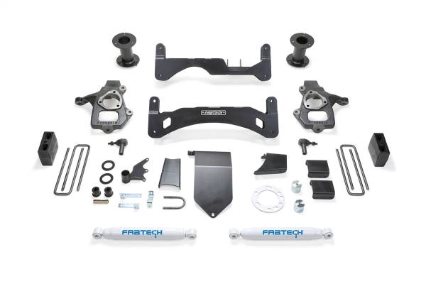 Fabtech - 2014 - 2018 GMC, Chevrolet Fabtech Basic Lift System w/Shocks - K1083
