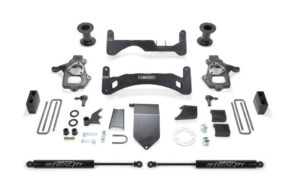 Fabtech - 2014 - 2018 GMC, Chevrolet Fabtech Basic Lift System w/Shocks - K1084M