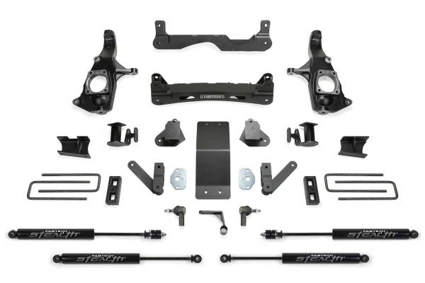Fabtech - 2011 - 2019 GMC, 2011 - 2018 Chevrolet Fabtech Crossmember Lift System - K1121M