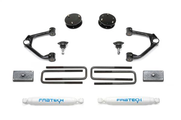 Fabtech - 2019 - 2022 GMC, Chevrolet Fabtech Budget Lift System w/Shock - K1126