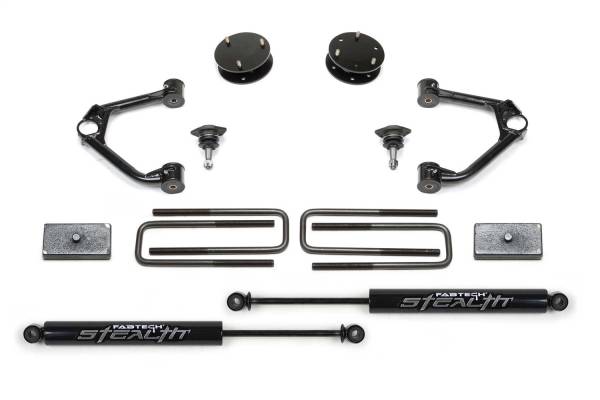 Fabtech - 2019 - 2022 GMC, Chevrolet Fabtech Budget Lift System w/Shock - K1126M