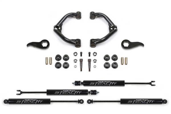 Fabtech - 2020 - 2022 GMC, Chevrolet Fabtech Uniball UCA Lift System w/Shocks - K1155M