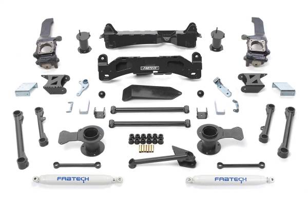 Fabtech - 2010 - 2013 Toyota Fabtech Basic Lift System w/Shocks - K7024