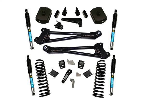 Superlift - 2014 - 2018 Ram Superlift 4in. Lift Kit-14-18 Ram 2500 4WD-Diesel-Replacement Radius Arms w/Bilstein Shock - K125B