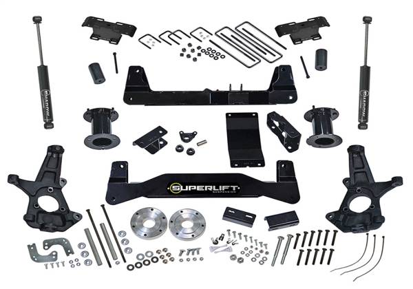 Superlift - 2014 - 2019 GMC, Chevrolet Superlift 6.5in. Lift Kit-14-18 (19 Old Body) GM 1500 4WD w OE Al or SS Ctrl Arms w SL RrS - K161