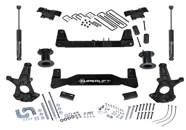 Superlift - 2014 - 2019 GMC, Chevrolet Superlift 6.5in. Lift Kit-14-18 (19 Old Body) GM1500 2WD w OE Al or SS Ctrl Arms w SL Rr S - K181